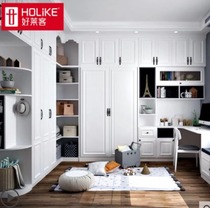 Fuyang Hao Laike whole house custom wardrobe American style cloakroom Overall master bedroom Sliding door wall cabinet furniture