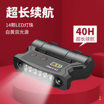 Fishing headlight charging sensor clip light strong light super bright long battery life head mounted waterproof night fishing special bait light