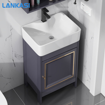 Bathroom cabinet small apartment toilet washbasin floor corner mini narrow and long wash basin cabinet combination 30cm