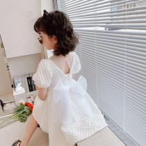 British nextkiss girl dress 2021 summer new girl foreign style white princess skirt