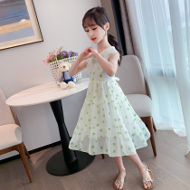 nextkiss Girls dress 2021 summer new little girl Korean fashion wave dot cake dress princess dress