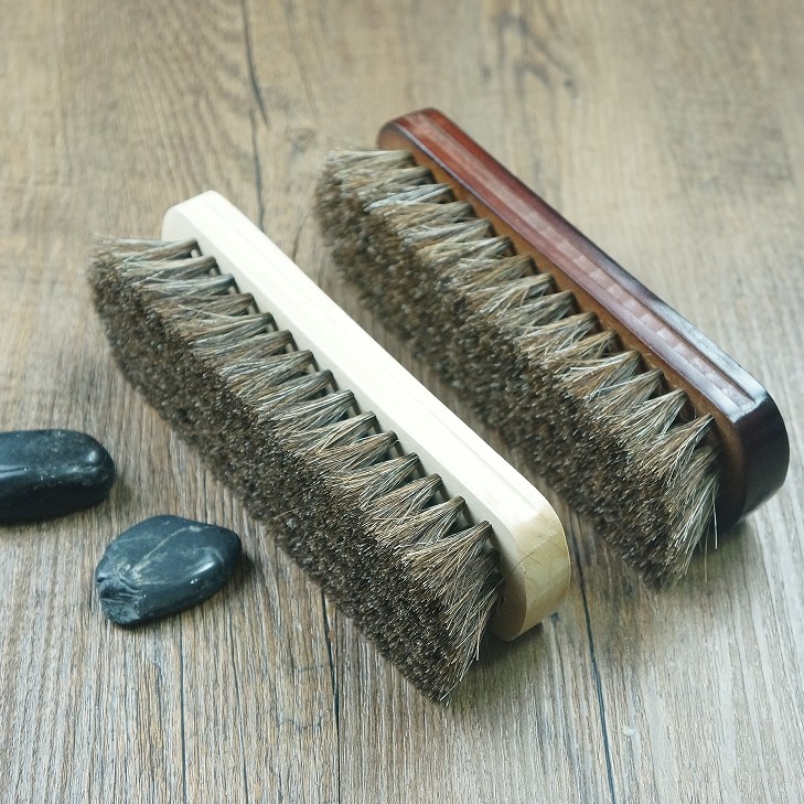 Large horse hair brush horse hair brush horse hair wen play brush oil polishing cleaning dust brush horse hair brush real fur shoe brush wood brush