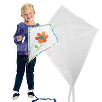 Childrens self-painted diy kite spring outdoor play traditional classic toys hand-painted blank creative kite toys