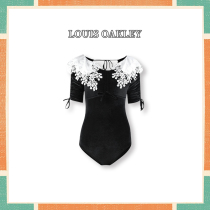 Childrens swimsuit Womens LOUIS OAKLEY GIRLS PARENT-child swimsuit Lace ONE-piece swimsuit Beach VACATION swimsuit