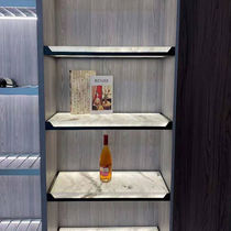 Translucent stone plate Mica stone luminous laminate partition shelf display stand wall-mounted wardrobe bookcase wine cabinet