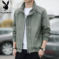 Playboy mens coat 2021 new boys coat spring and autumn casual jacket clothes mens trend high end