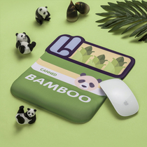 Panda bamboo mouse pad Soft wrist memory cotton hand holder Cute creative girl office wrist pad Han Mengwu