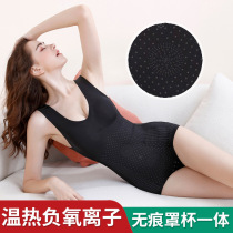 Summer thin conjoined body shapewear with bra drawdown waist waist beauty plastic garment postpartum slimming corset body vest