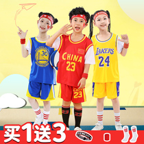 Childrens basketball uniform set boy jersey custom primary school student kindergarten dance competition training team uniform summer Women