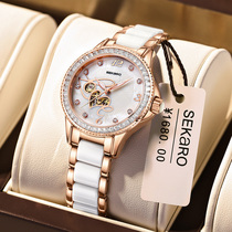 Light luxury niche 2021 new womens mechanical watch womens waterproof summer brand-name luxury watch Womens watch