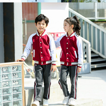 Zhuhai Xiangzhou District primary school uniform winter suit long sleeve autumn male and female uniform class clothing autumn and winter jacket