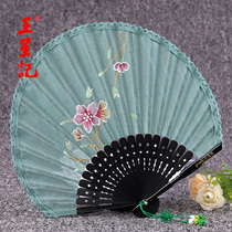 Wang Xingji fan Folding fan Female fan Chinese style group fan Summer dance fan Hanfu portable ancient gift Sunflower-shaped fan