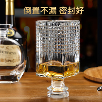 Sealed flagon whisky wine bottle red wine storage bottle crystal glass wine storage container