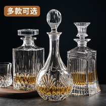 Wine bottle unleaded crystal glass wine bottle red wine bottle white wine decanter whisky bottle wine bottle bottle decorative wine storage bottle