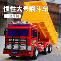  Large inertial dump truck Engineering car Super large transport truck Big truck car Baby boy childrens toy