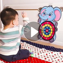 Children throwing sticky 3 parent-child indoor Puzzle interactive cartoon dart board sticky ball baby toys 1-2 years old