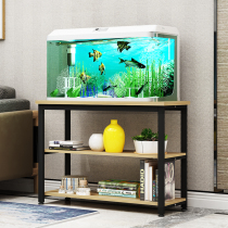Nordic solid wood wrought iron fish tank shelf Turtle tank rack Metal base bottom cabinet fish tank table custom simple fish tank cabinet