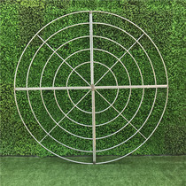 Ring wedding hall round ceiling decoration Crystal Ferris wheel iron art five-layer ring wedding arrangement wedding props