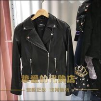ONLY YY2021 autumn new fashion trend motorcycle style black short slim leather clothes female 121310005