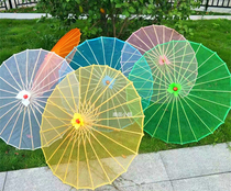 Transparent Pure Color Craft Umbrella Dancing Umbrella Dance Umbrella Decoration Suspended Umbrella Performance Shooting Props Umbrella COS Dress Code