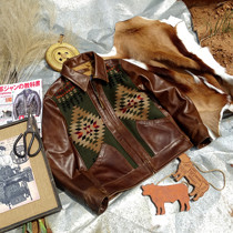 (Made-to-order made-to-order regardless of cost)Navajo totem imported batik cowhide