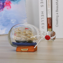Customizable corporate logo gifts Mediterranean crafts ornaments bottle boat drifting bottle home decorations gifts