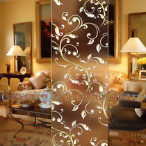 Decorative tempered glass art screen partition double-sided translucent bathroom frosted living room entrance aisle background wall