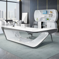 Painted boss table chief staff table creative big class light luxury fashion master table simple modern office table and chair combination