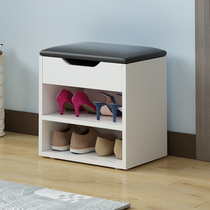 Shoe stool Household door shoe cabinet simple storage stool storage stool Shoe rack Shoe stool soft bag Simple shoe stool small