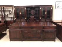 Indonesian black acid branch office desk bookcase office desk mahogany furniture combination