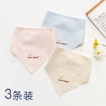 Saliva Towel Baby Enclosure Spring Autumn Season Newborn Headscarf Scarf pure cotton saliva Saliva Around the baby Baby Triangle Towel