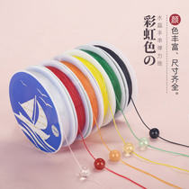 Elastic line of wearing bracelet transparent rope abrasion resistant crystal hand strings string of beads Niu gluten Wen playing with string of beads