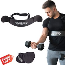 Brachial biceps muscle branch t frame board dumbbell barbell curved lifting support plate frame equipment muscle-enhancing fitness bracket fixed training hand
