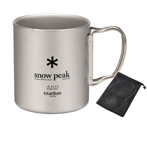 Japan SnowPeak Snow Peak Cup Outdoor Camping Tableware Pure Titanium Alloy Foldable Titanium Cup Mug
