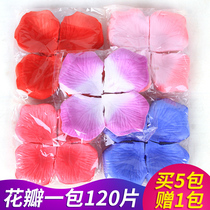 Simulation rose petal wedding room fake petal wedding wedding confession marriage proposal birthday surprise layout to create romance