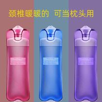 Hot water bags that can be applied to the waist and cervical vertebrae. Long pvc water hot compress