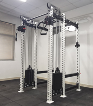 Double bird Deep squat frame Six columns (black white red light tube)