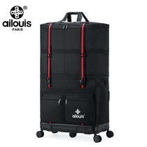 Ailouis158 Air Consignment Bag PC Bottom Shell Aircraft Wheels Large Capacity Boarding Travel Bag Study Abroad Immigrant Bag