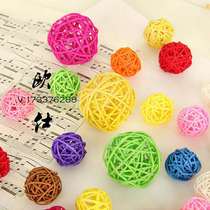 Ouschao color rattan ball glasses shop decoration props glasses shop photo photography background props