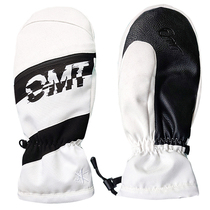 Cable-stayed ski gloves stuffy zipper opening warm breathable waterproof and cold-proof OMTSNOWBOARDS skiing