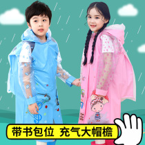 Childrens raincoat kindergarten Primary School students full body rainstorm 2021 new boys and girls ponchos to school with schoolbag