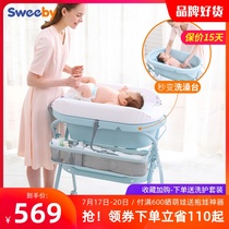 sweeby diaper table Baby care table Foldable bath table Baby diaper changing table Touch table Bath all-in-one