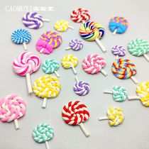 Miniature mini trumpet lollipop food model plastic simulation Candy cartoon cute ornaments desktop accessories
