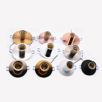 E27 card-type ceiling lamp holder embedded screw ceramic lamp holder open circlip lamp holder modified lamp accessories DIY