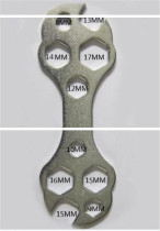 (No. 9 multi-function wrench) hardware tools multi-function wrench porous plum blossom hexagon wrench
