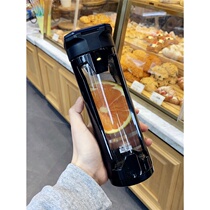 Summer business insulation simple drop-proof sealed glass with tea leakage Male and female students portable drinking water cup