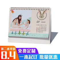 diy custom desk calendar 2022 photo desk calendar custom-made baby childrens photo creative company Enterprise calendar