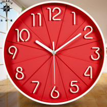 Polaris fashion wall clock stereo silent office living room clock Bedroom wall clock Simple creative quartz clock