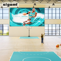 Basketball Field Geographic Childrens Stadium Badminton Table Tennis Customized Geo-PVC Mat