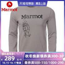 Marmot Groundhog 2021 New Spring Outdoor Sports mens classic casual elastic loose round neck sweater
